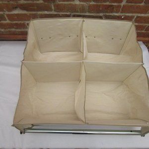 Hanging Closet Storage organizer cubby shelving with 4 compartments